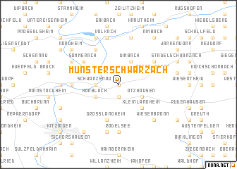 map of Münsterschwarzach