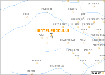 map of Muntele Bocului