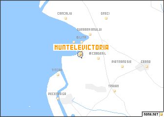 map of Muntele Victoria