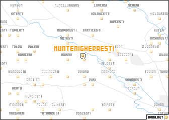 map of Munteni Gherăeşti