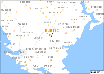 map of Muntić