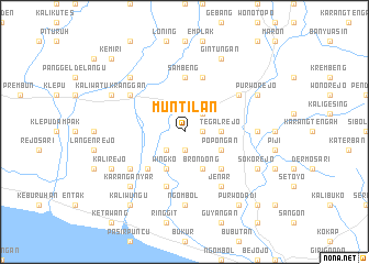 map of Muntilan