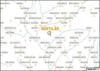 map of Muntilan