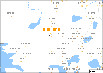 map of Mununga