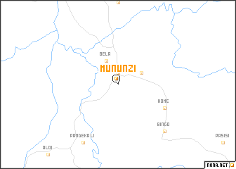 map of Mununzi