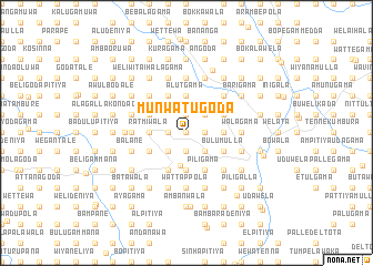 map of Munwatugoda