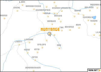 map of Munyange