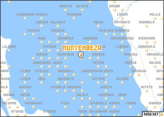 map of Munyembeza