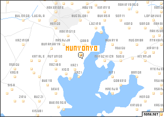 map of Munyonyo