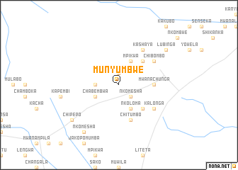 map of Munyumbwe