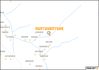 map of Munyuwanyuwe
