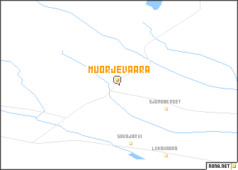 map of Muorjevaara