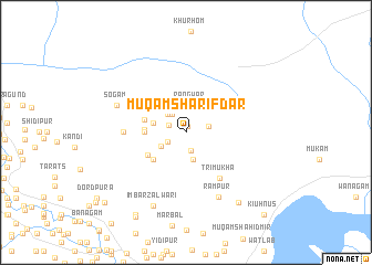 map of Muqām Sharifdār