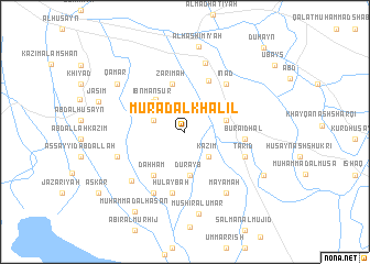 map of Murād al Khalīl