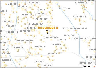 map of Murādwāla