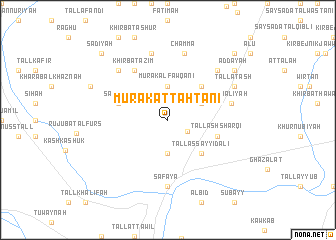 map of Mūrak at Taḩtānī