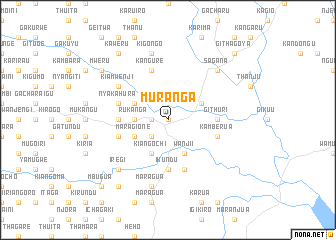 map of Murangʼa