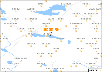 map of Muranišķi