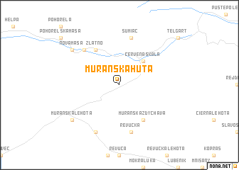 map of Muránska Huta