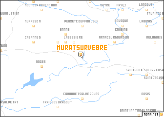 map of Murat-sur-Vèbre