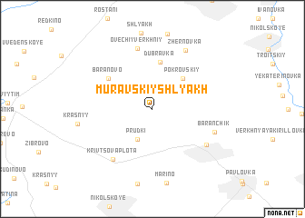 map of Muravskiy Shlyakh