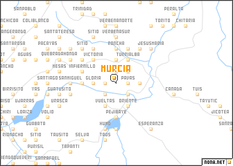 map of Murcia