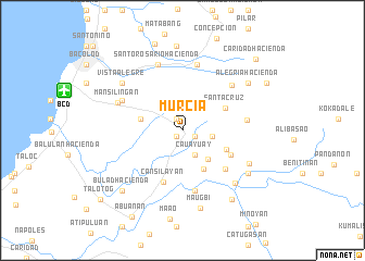 map of Murcia