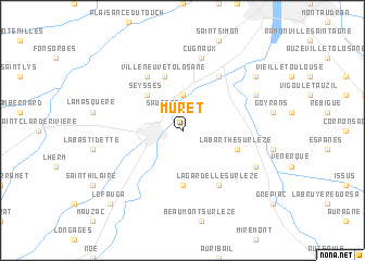 map of Muret