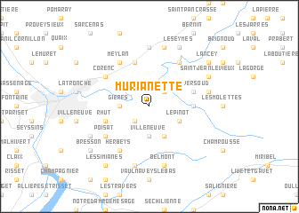 map of Murianette