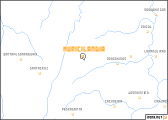 map of Muricilândia