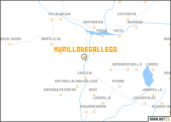 map of Murillo de Gállego