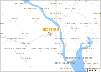 map of Muritiba