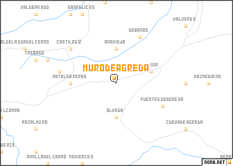 map of Muro de Ágreda