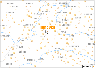 map of Murovce