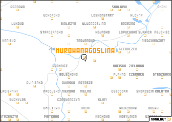 map of Murowana Goślina