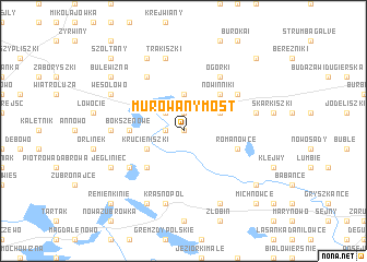 map of Murowany Most