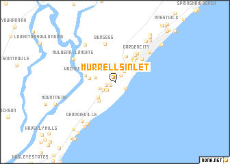 map of Murrells Inlet