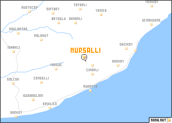 map of Mursallı