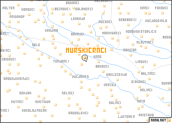 map of Murski Črnci