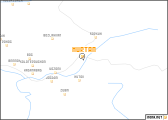 map of Mūrtān