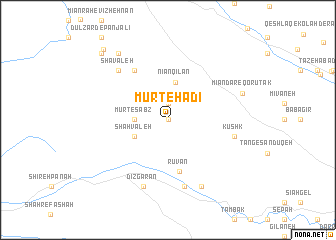 map of Mūrt-e Hādī