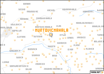 map of Murtović Mahala