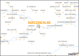 map of Mürzzuschlag