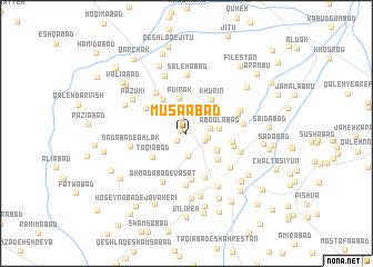 map of Mūsáābād