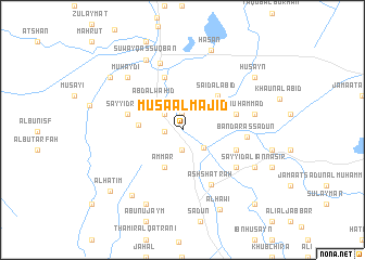 map of Mūsá al Majīd