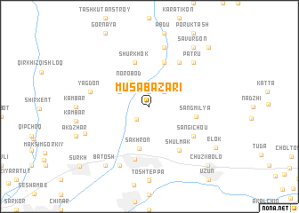 map of Musa-Bazari