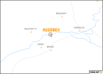 map of Musabek