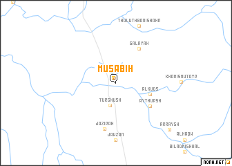 map of Muşābiḩ