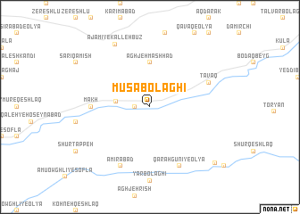 map of Mūsá Bolāghī