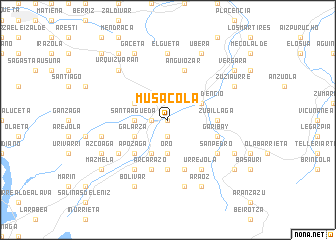 map of Musácola